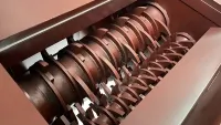 Dual Shaft Bag Breaker, Waste Bag Opener