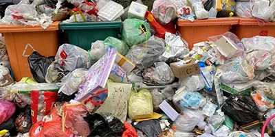 Bagged Waste Before Opening
